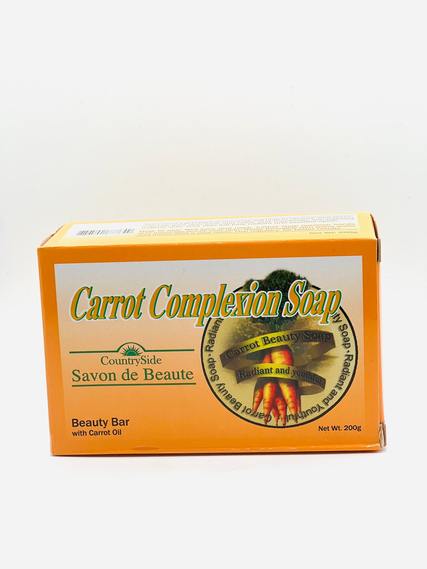 Savon teint à la carotte Pain de beauté à l'huile de carotte (200g)