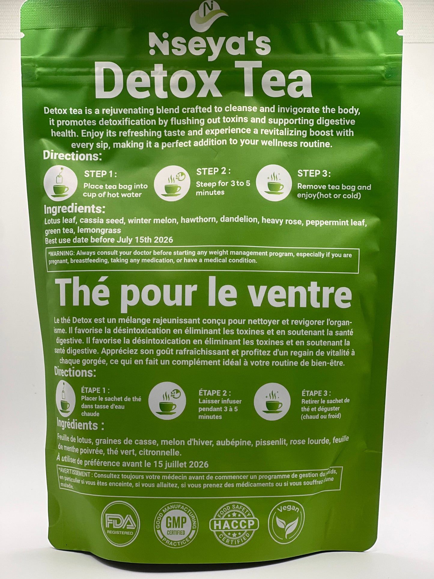 Nseya’s tea -Detox tea herbal supplement