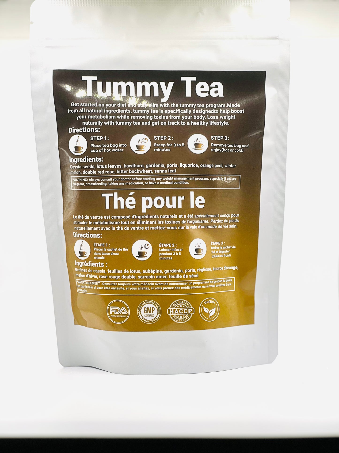 Nseya's Tea – Supplément à base de plantes pour le thé du ventre