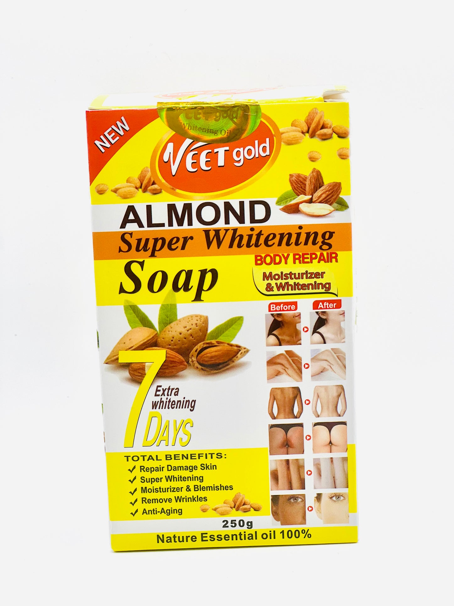 Savon super blanchissant Veet Gold-Amande