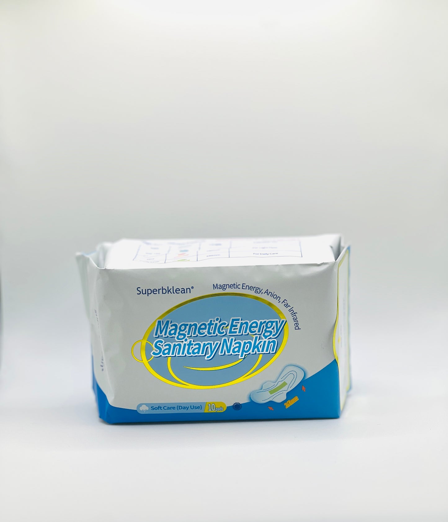 Serviette hygiénique à énergie magnétique Longrich (bleue)