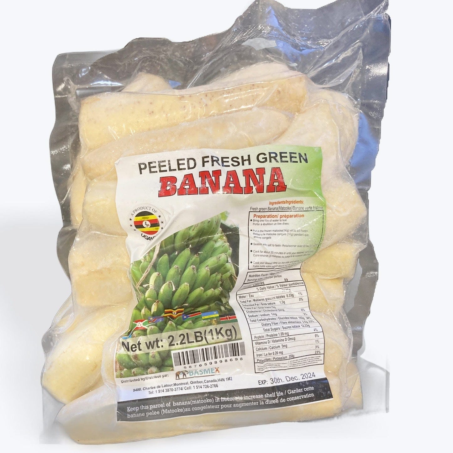 Carton Matoké | Bananes vertes (12/boîte)