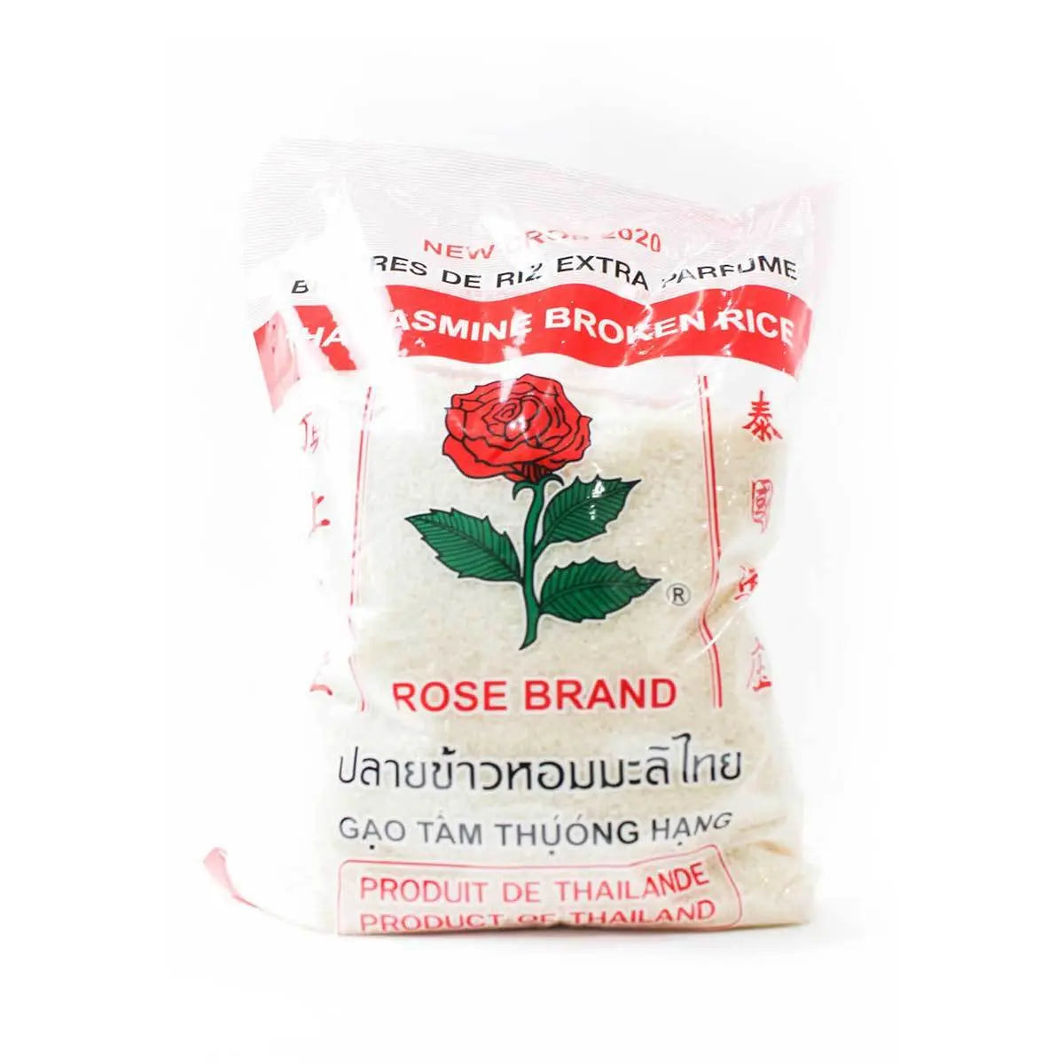 Riz brisé au jasmin thaï de marque Rose (2 kg)