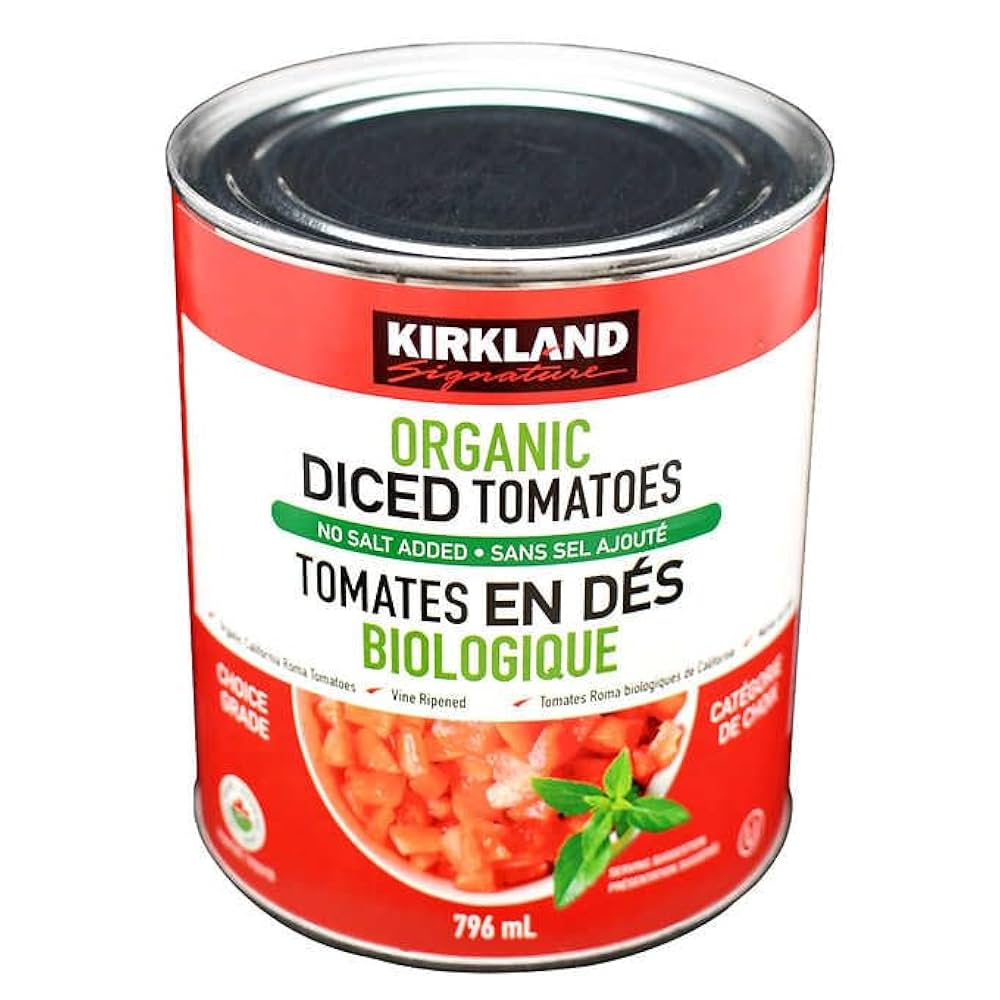 Kirkland organic diced tomatoes 796ml