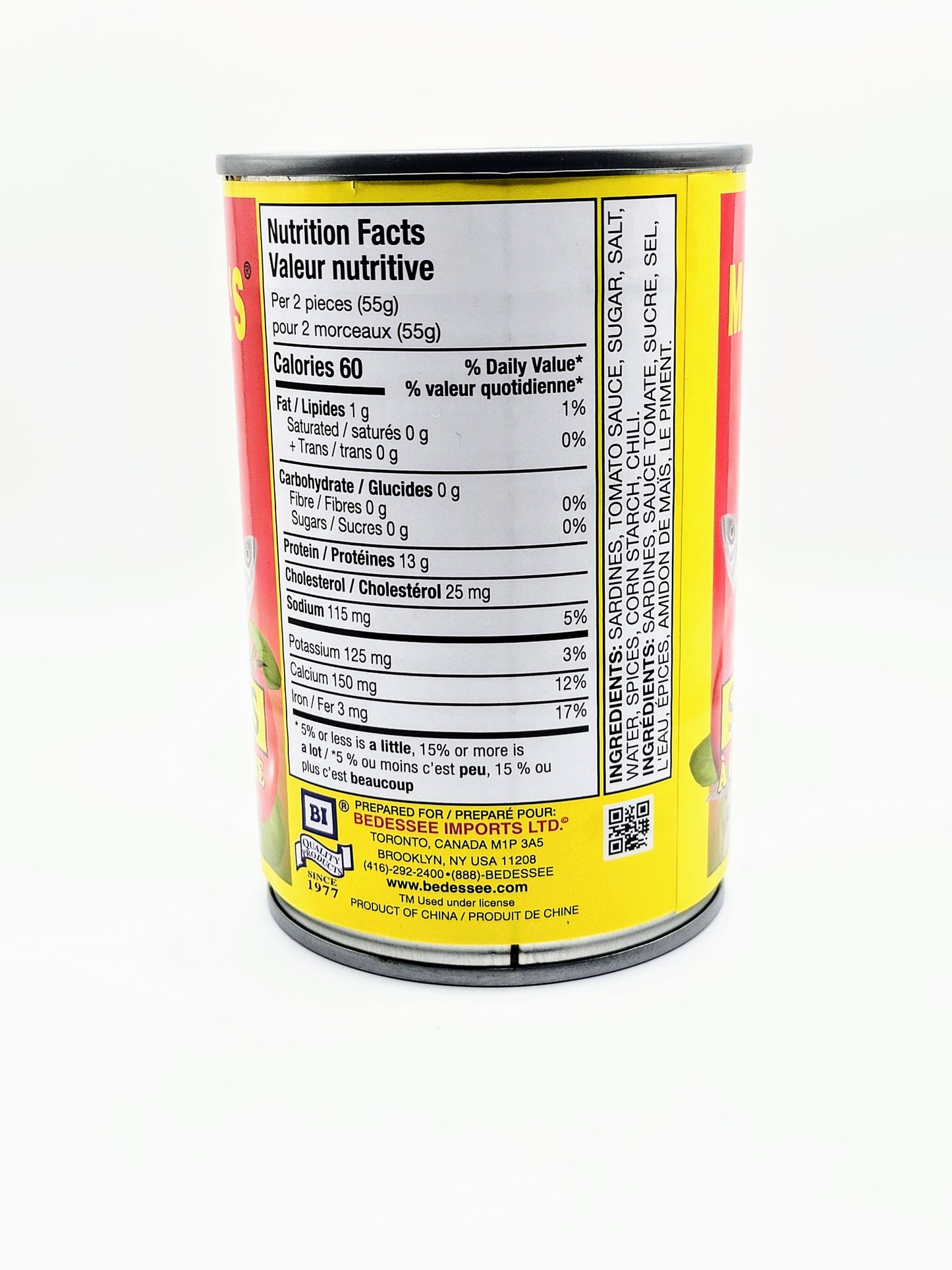 Sauce tomate aux sardines Marshalls (425 g)