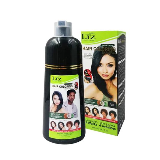 Liz hair coloring shampoo black 400ml