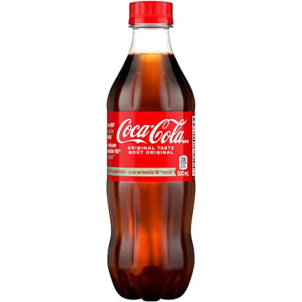Bottled Pop Coke 500mL