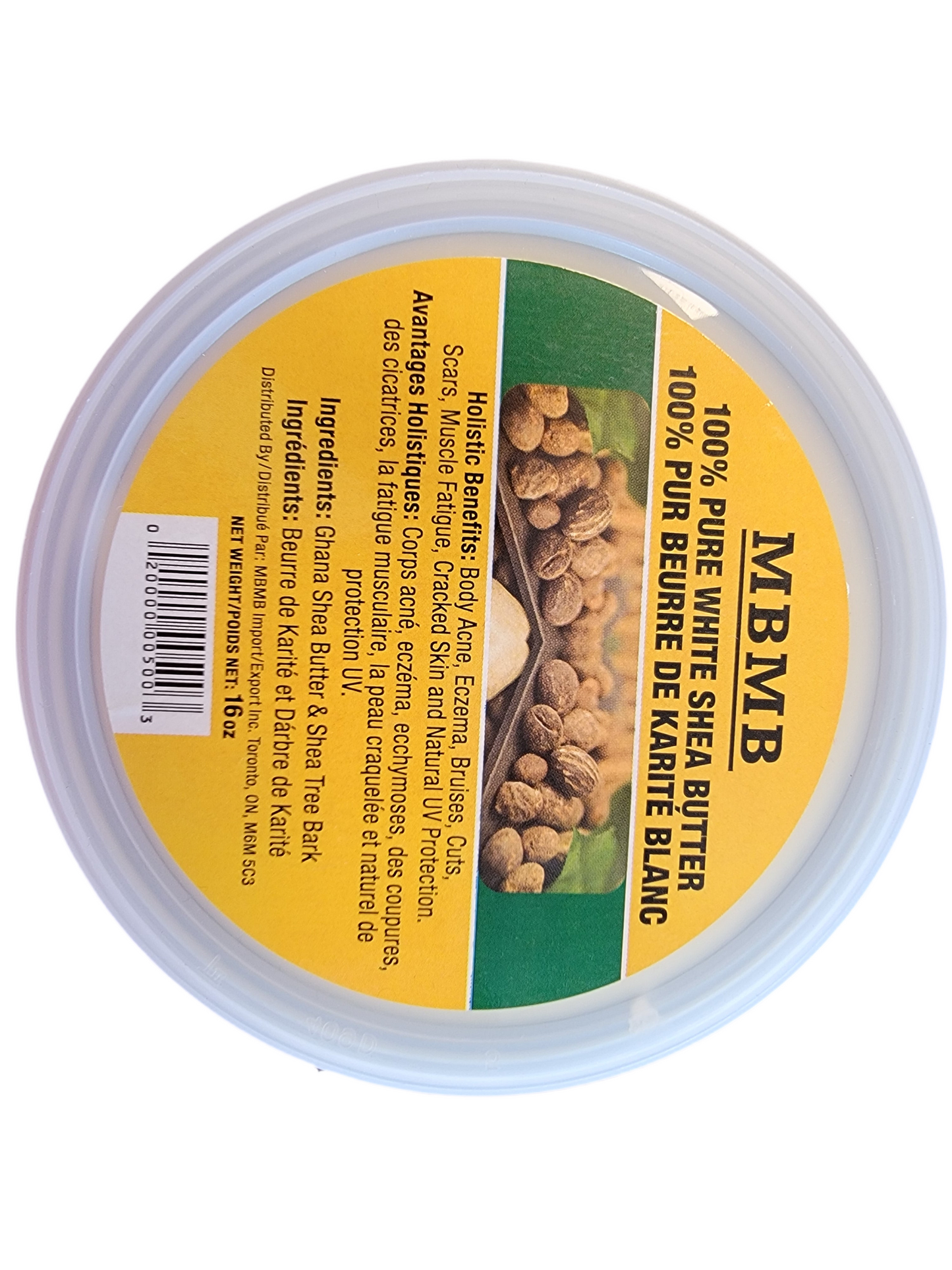 MBMB 100% Pure White Shea Butter (16oz)