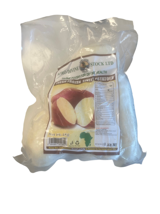 Afro Divine Fresh Frozen Sweet Potatoes 1kg