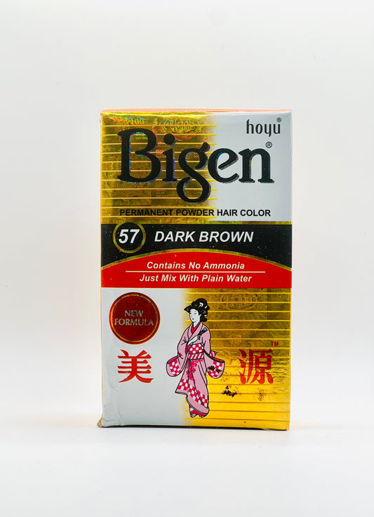 Bigen dark brown hair color 57