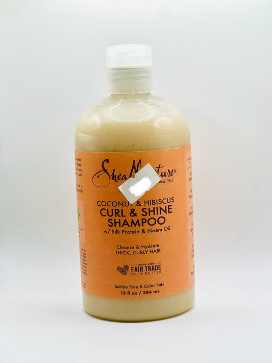 Shea moisture- coconu & hibiscus curl & shine shampoo