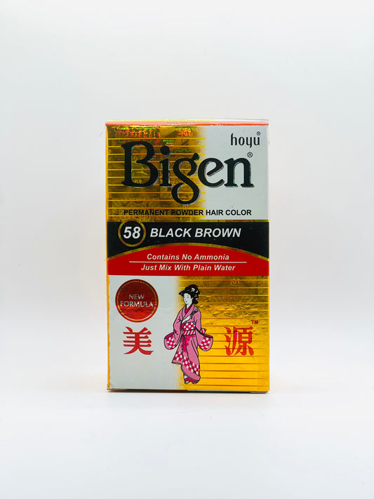 Bigen black brown hair color 58