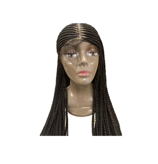 Black Long Braided Cornrow Wig