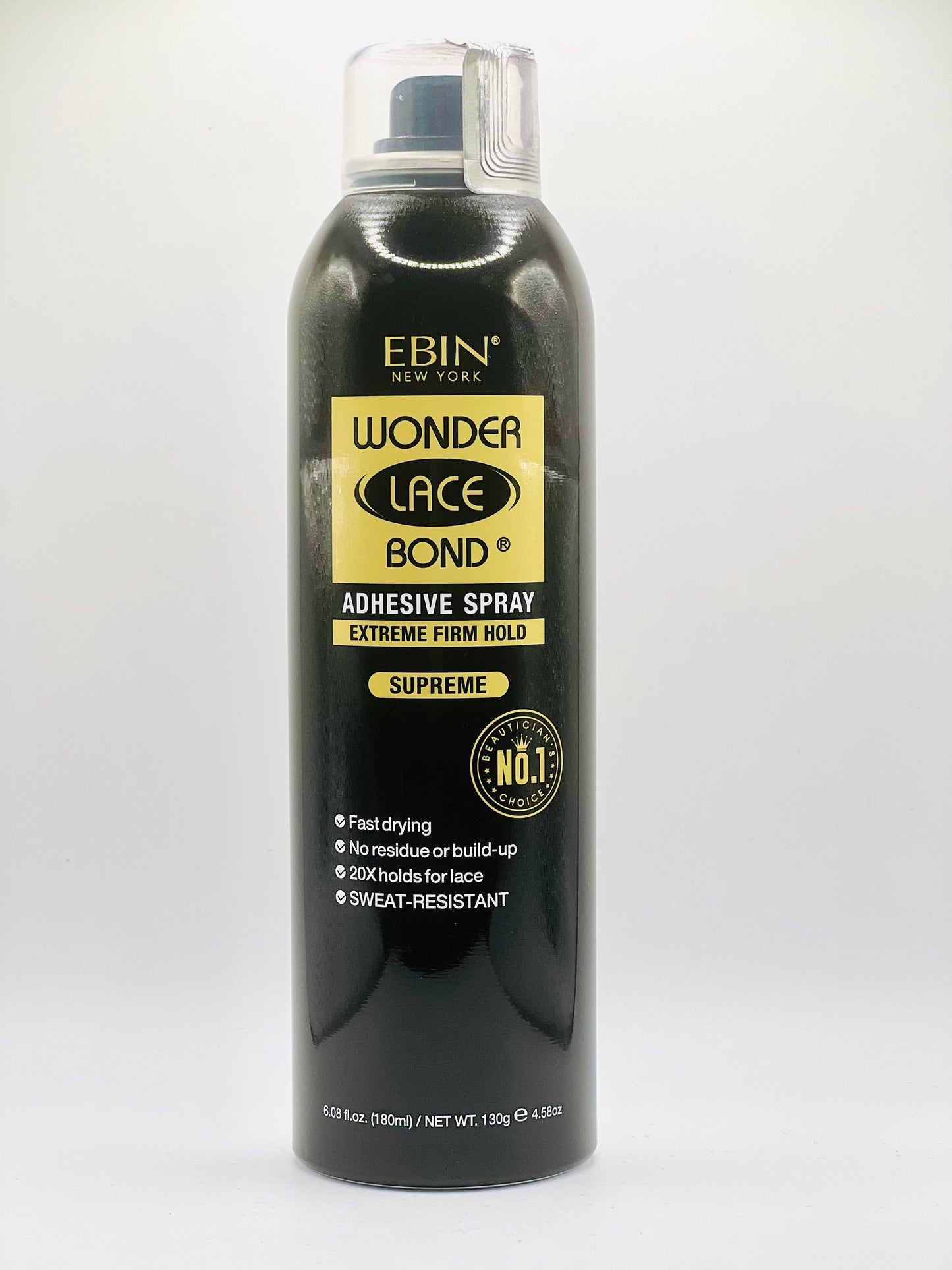 Spray adhésif EBIN Wonder Lace Bond à tenue extrême (130 g)