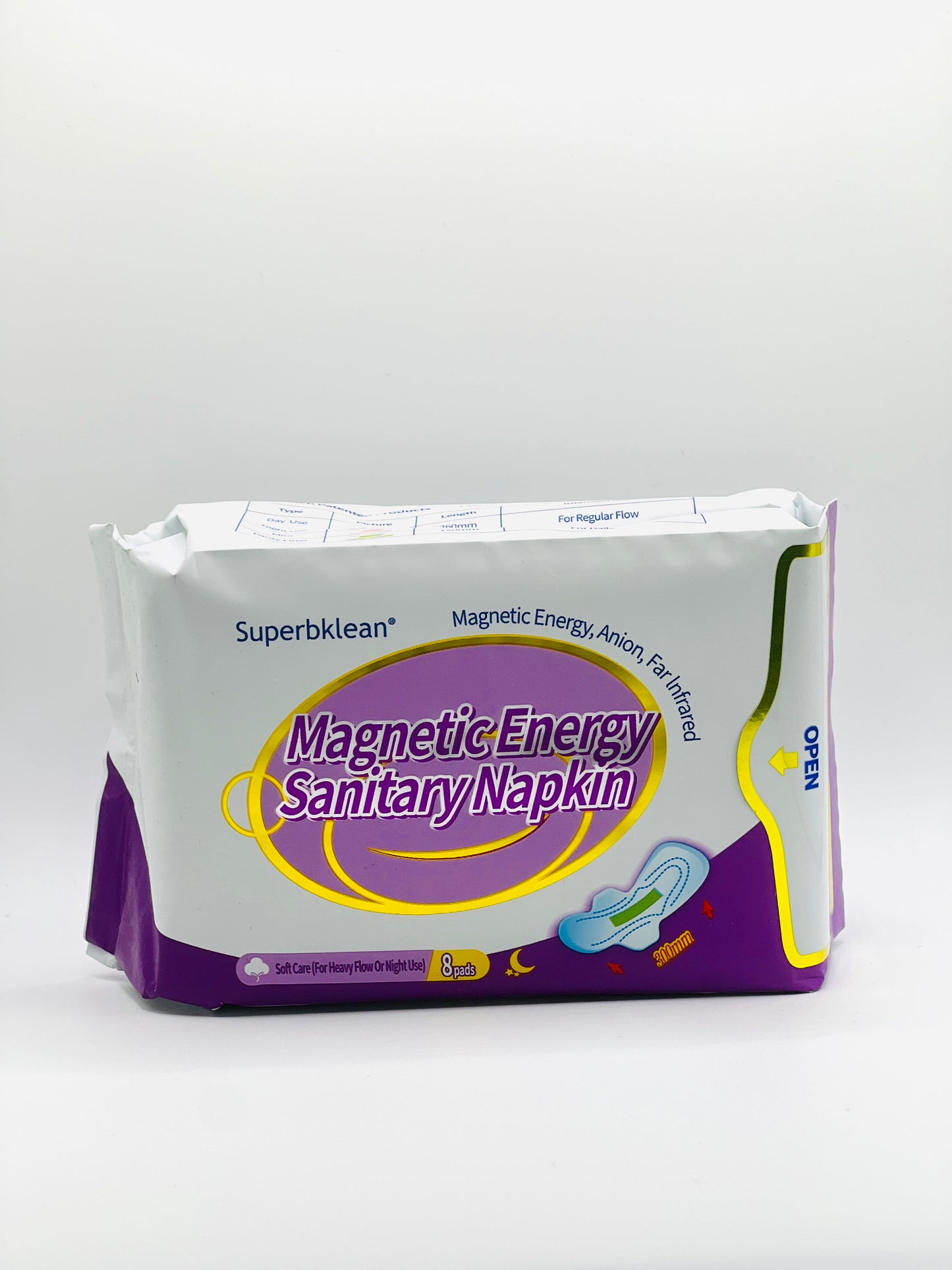 Serviette hygiénique à énergie magnétique Longrich (violet)