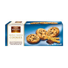Feiny Biscuits Triple Choco Cookies with Chocolate Chips (135g)