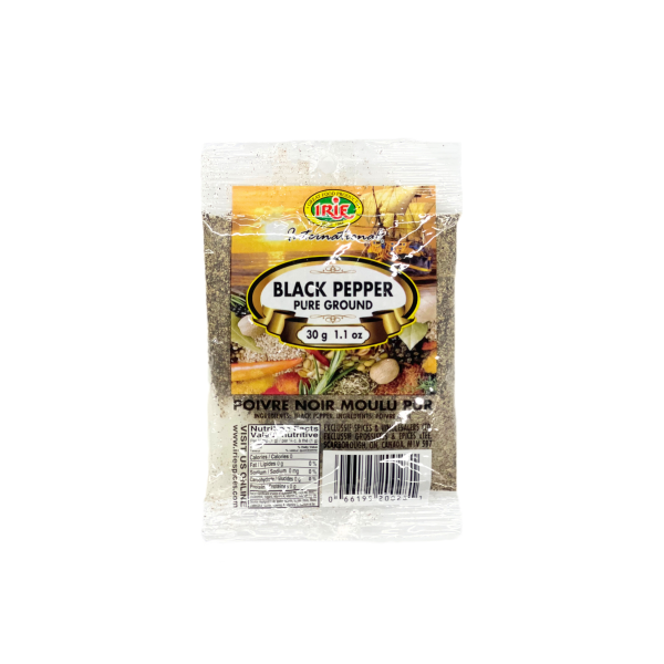 Poivre noir moulu Irie (30g)