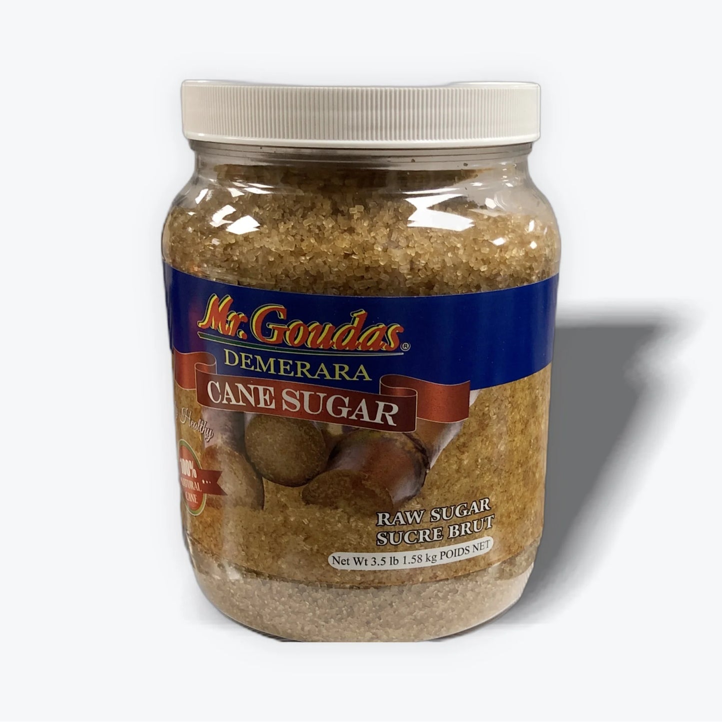 Sucre de canne sec Demerara de M. Goudas (1,58 kg)