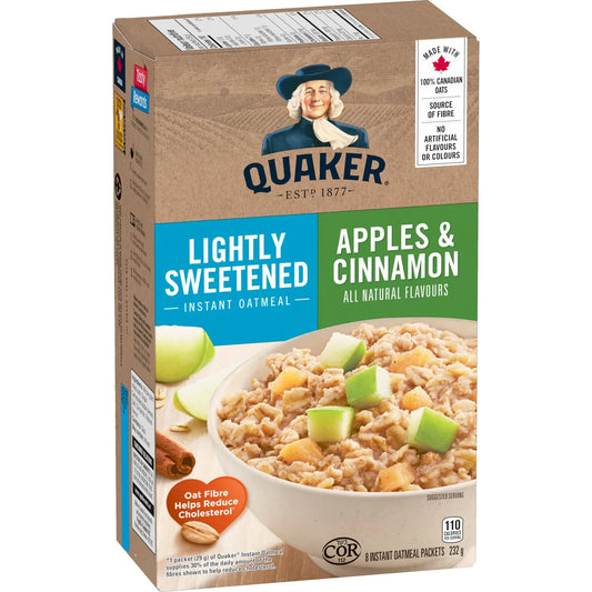 Quaker Lightly Sweetnes Apples and Cinnamon 232g
