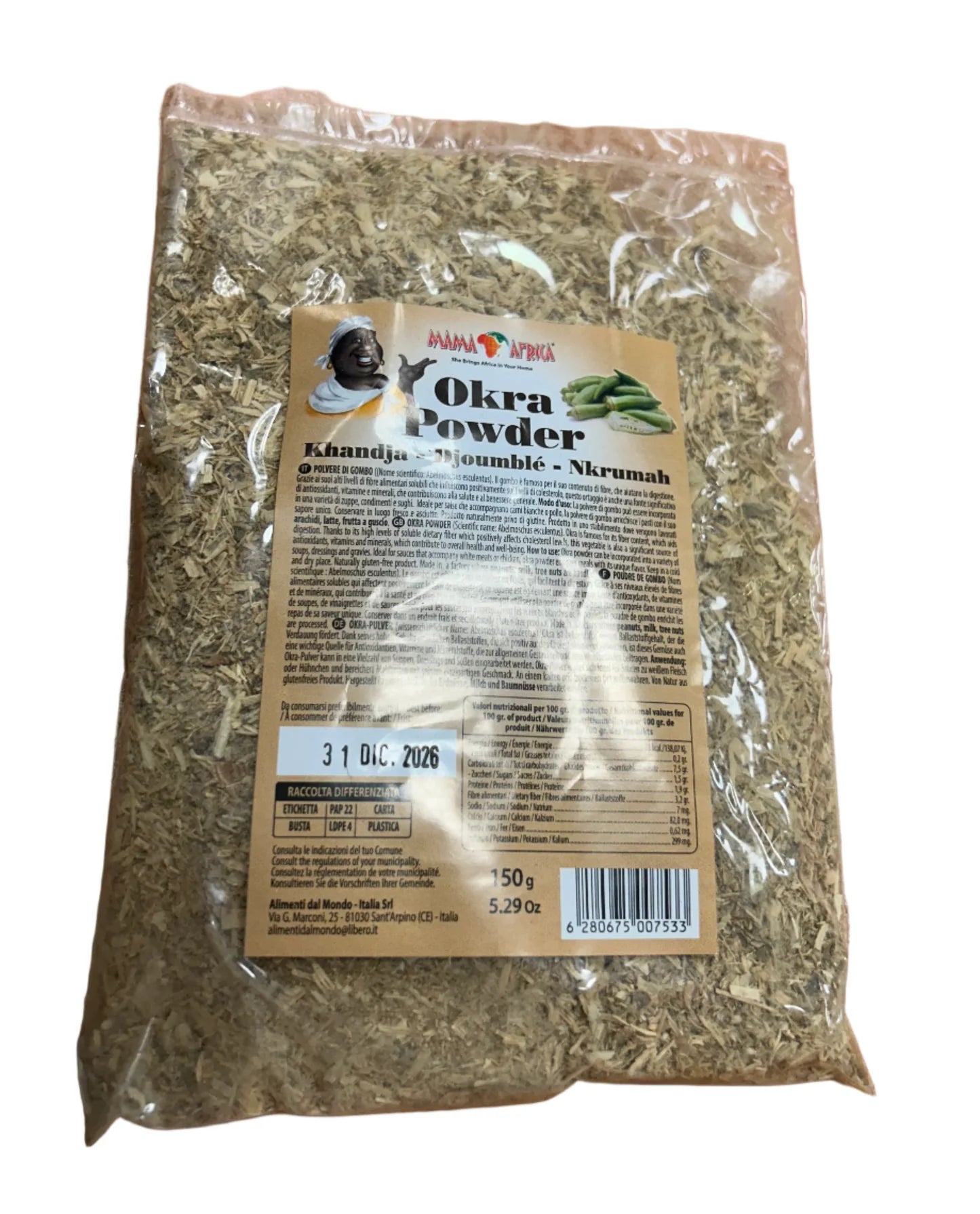 Meme Afrique Dry Okra Powder 200g