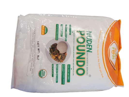 Nuden Poundo Pounded Yam Nutrient Dense (8lbs)