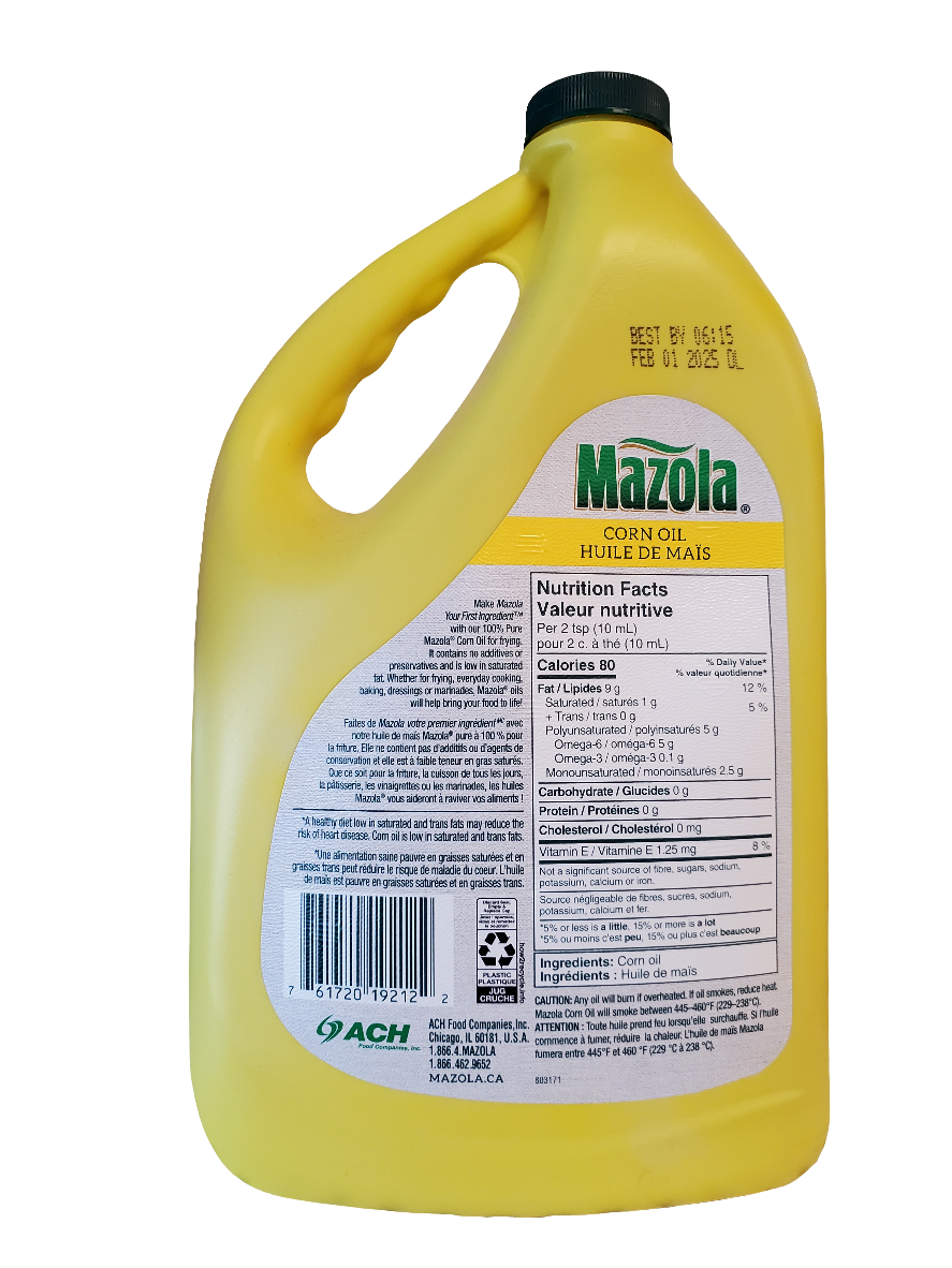 Huile de maïs Mazola (2,84 L)