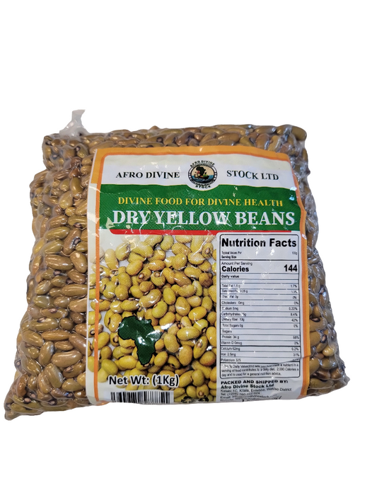 Afrodivine Dry Yellow Beans  1kg
