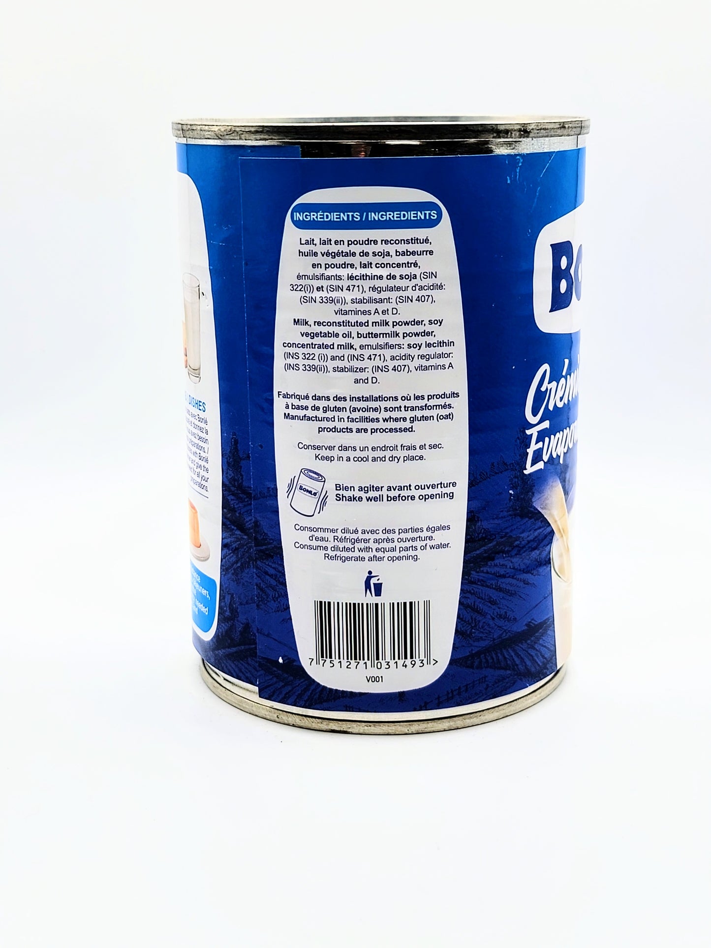 Bonlé crémier Évaporé (376mL)