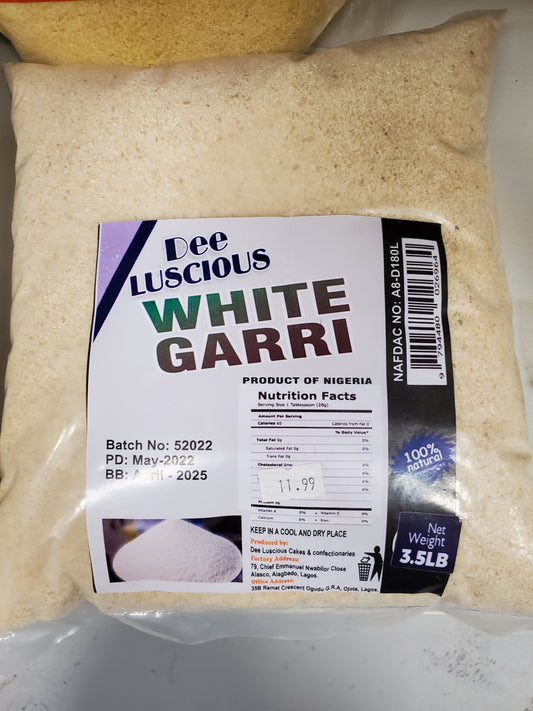 Garri blanc délicieux (3,5 lb)